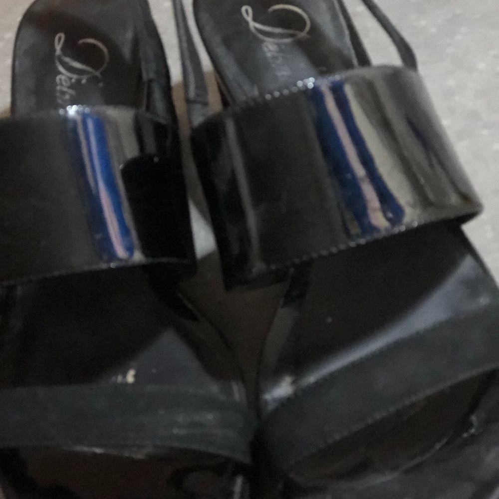 Funky Patent Leather Sandals ...